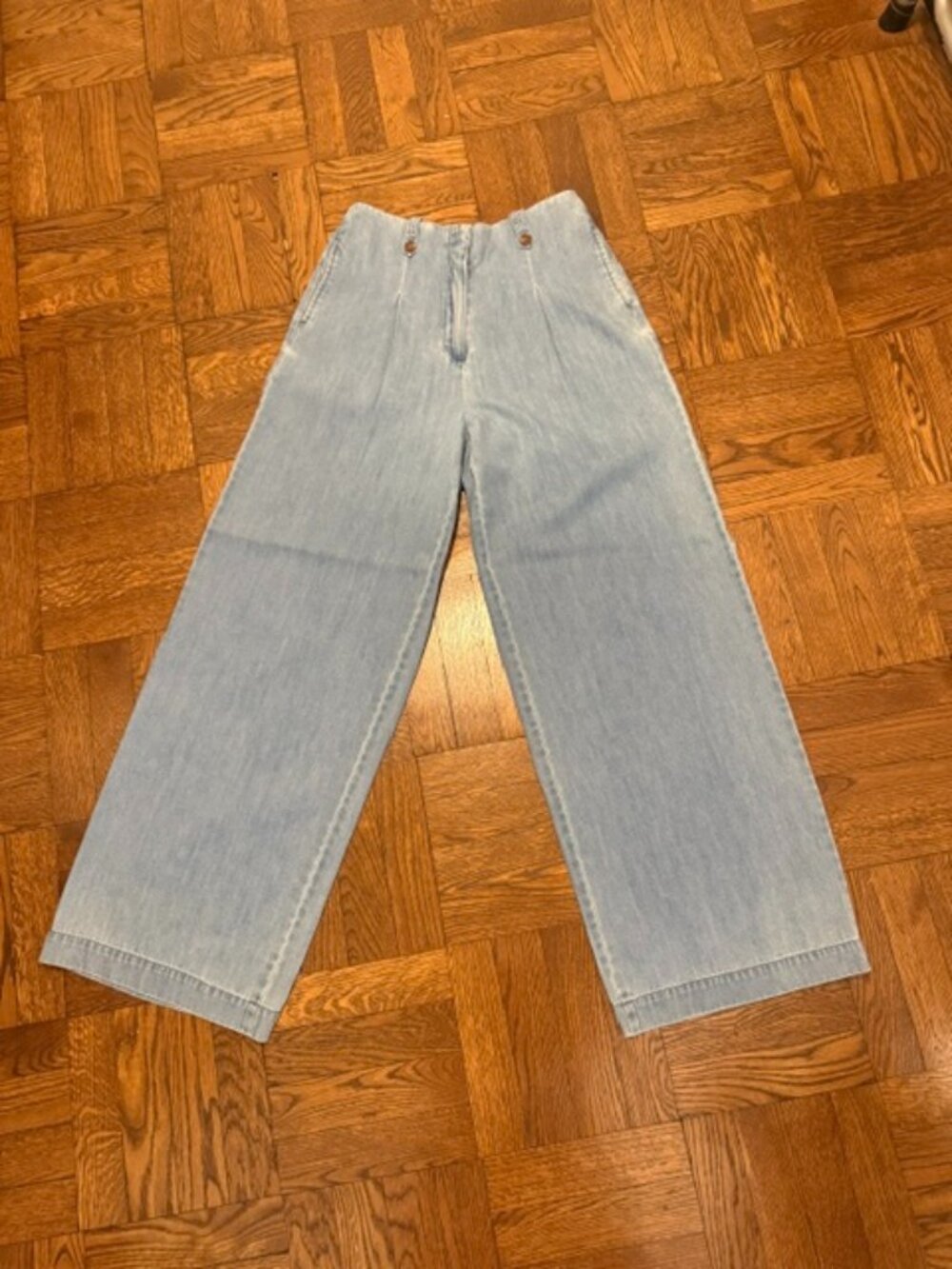 Sam Edelman High Rise Wide Leg Jeans – Light Wash – Size 28